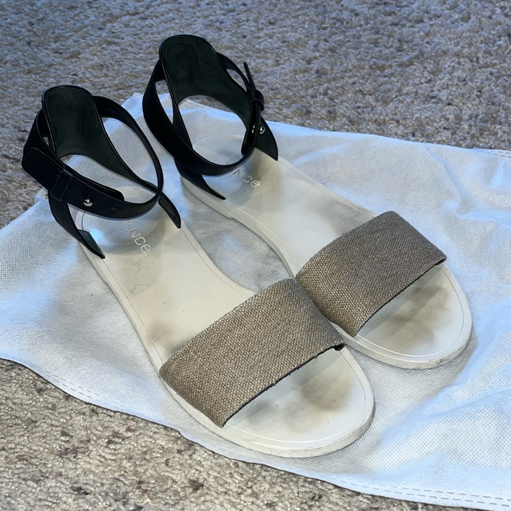Vince Linen Sandal Size 9